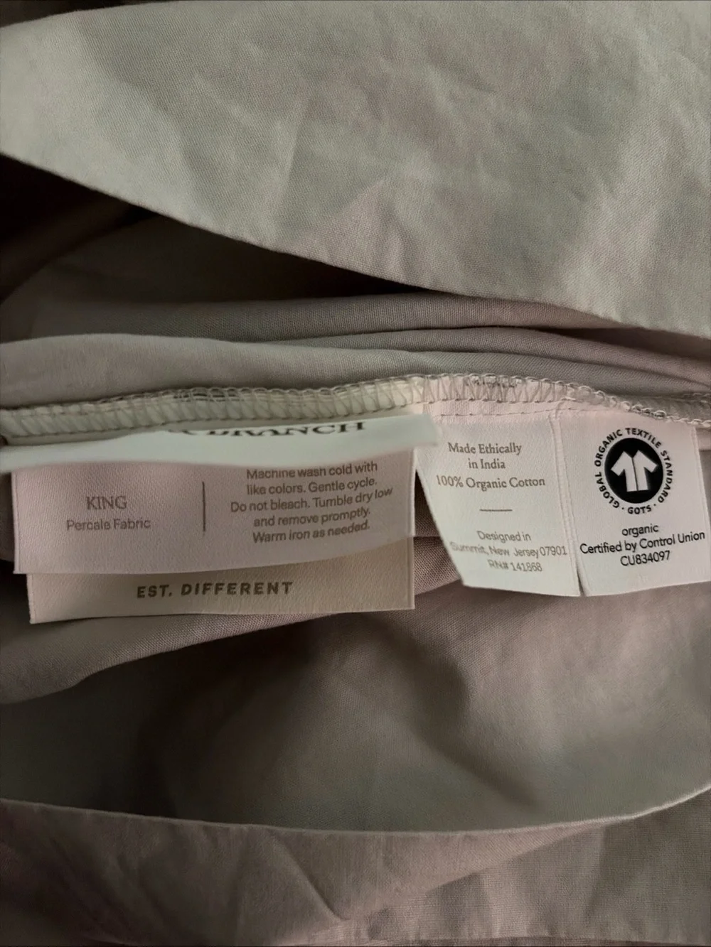 Boll & Branch Signature Hemmed Sheet Set - Light Gray